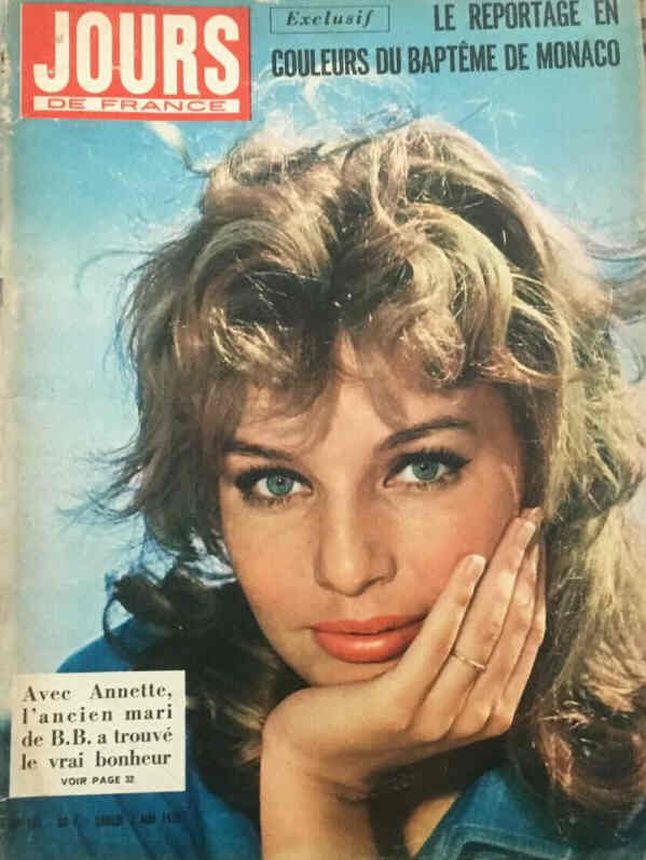 JOURS DE FRANCE magazine side cover Issue 181 3 May 1958