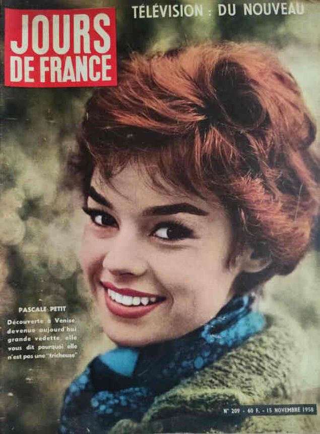 JOURS DE FRANCE magazine side cover Issue 209 15 November 1958