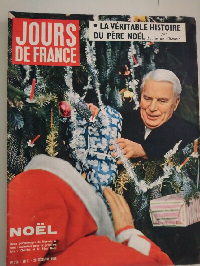 JOURS DE FRANCE magazine side cover Issue 214 20 December 1958