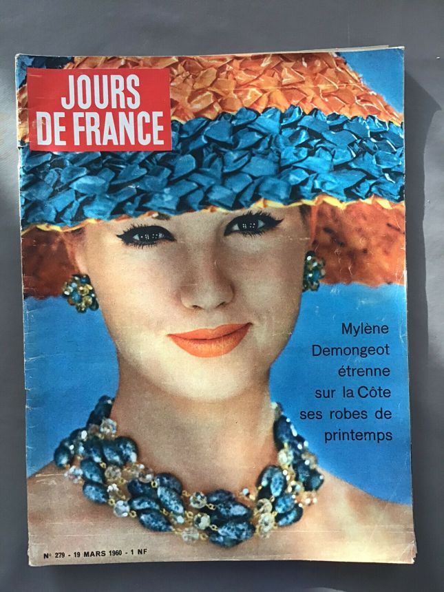 JOURS DE FRANCE magazine side cover Issue 279 19 March 1960