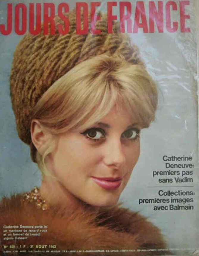 JOURS DE FRANCE magazine side cover Issue 459 31 August 1963