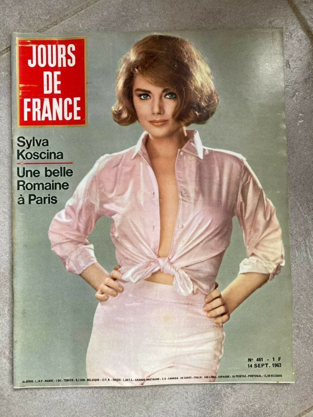 JOURS DE FRANCE magazine side cover Issue 461 14 September 1963