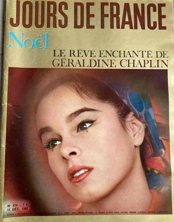 JOURS DE FRANCE magazine side cover Issue 474 14 December 1963