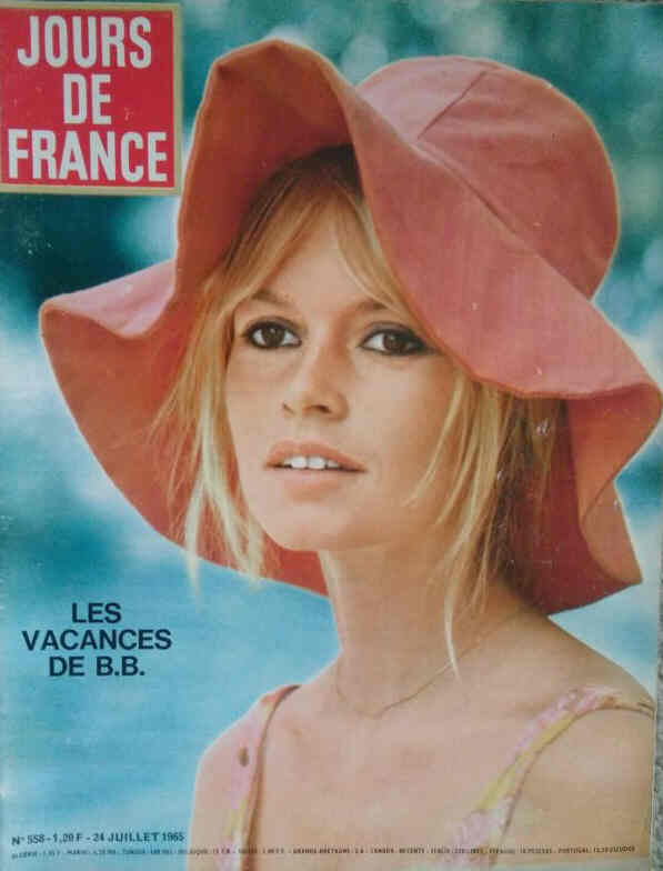 JOURS DE FRANCE magazine side cover Issue 558 24 July 1965