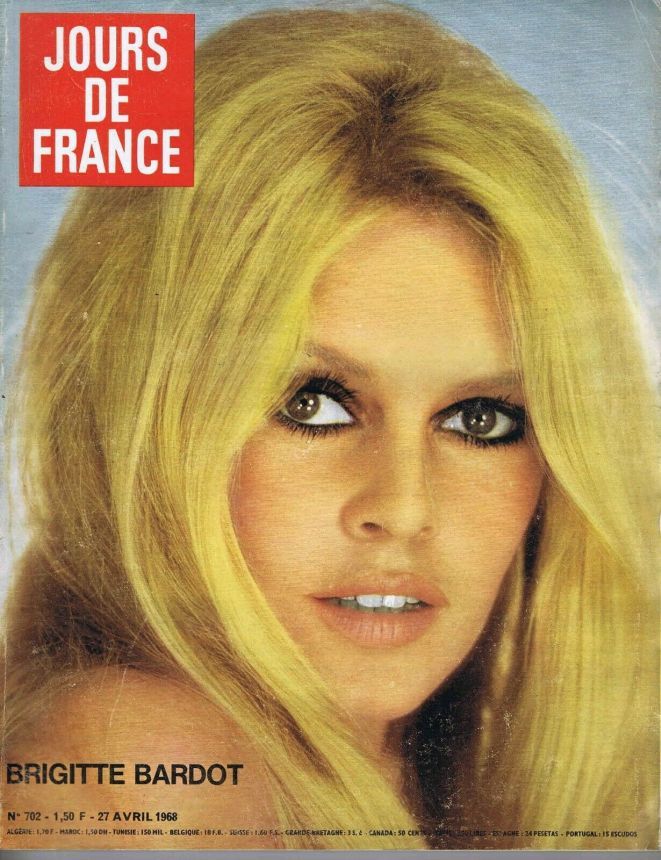 JOURS DE FRANCE magazine side cover Issue 702 27 April 1968