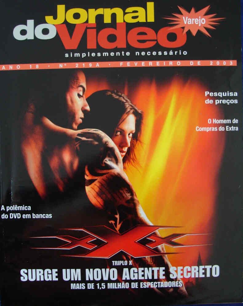 JORNAL DO VIDEO magazine side cover Issue 219 February 2003