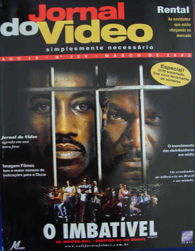 JORNAL DO VIDEO magazine side cover Issue 220 March 2003