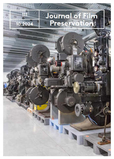 JOURNAL OF FILM PRESERVATION magazine side cover Issue 111  October 2024
