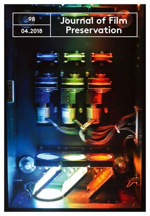 JOURNAL OF FILM PRESERVATION magazine side cover Issue 98  April 2018