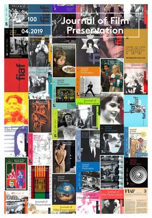 JOURNAL OF FILM PRESERVATION magazine side cover Issue 100  April 2019