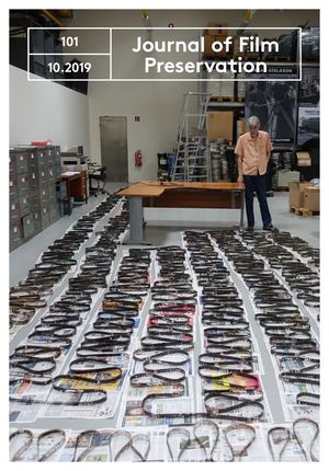 JOURNAL OF FILM PRESERVATION magazine side cover Issue 101  October 2019
