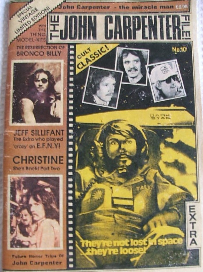JOHN CARPENTER FILE magazine side cover Issue 10   