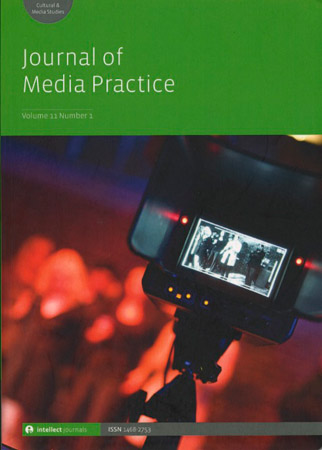 JOURNAL OF MEDIA PRACTICE magazine side cover  Vol 22 #1  