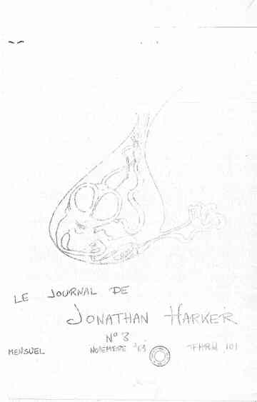 JOURNAL DE JONATHAN HARKER | LE magazine side cover Issue 8  November 1969