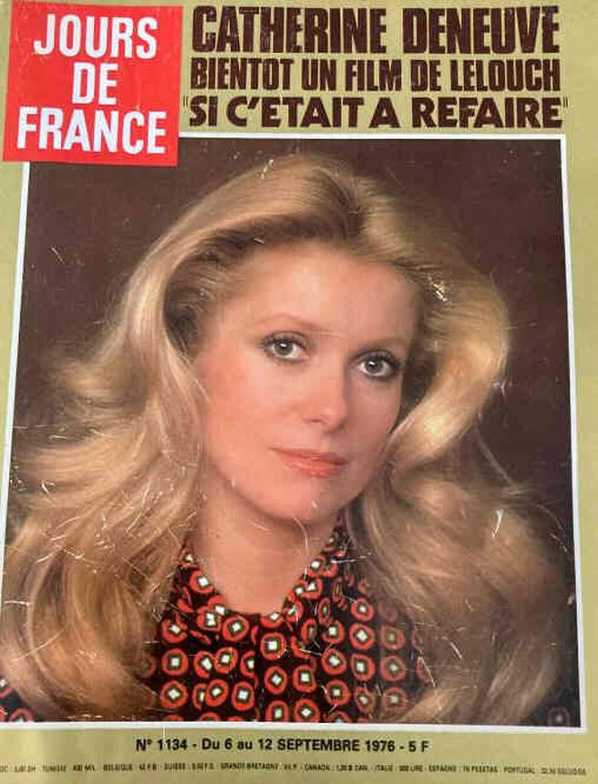 JOURS DE FRANCE magazine side cover Issue 1134 6 September 1976