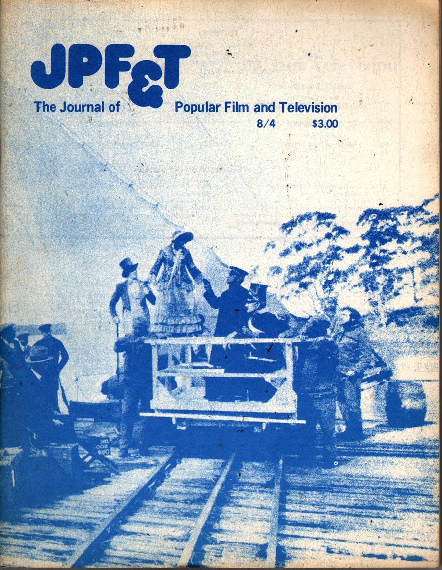 JOURNAL OF POPULAR FILM AND TELEVISION magazine side cover  Vol 8 No  4   1981