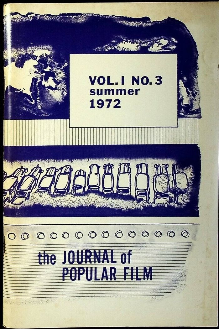 JOURNAL OF POPULAR FILM AND TELEVISION magazine side cover Issue 3  Vol 1 No  3  June 1972