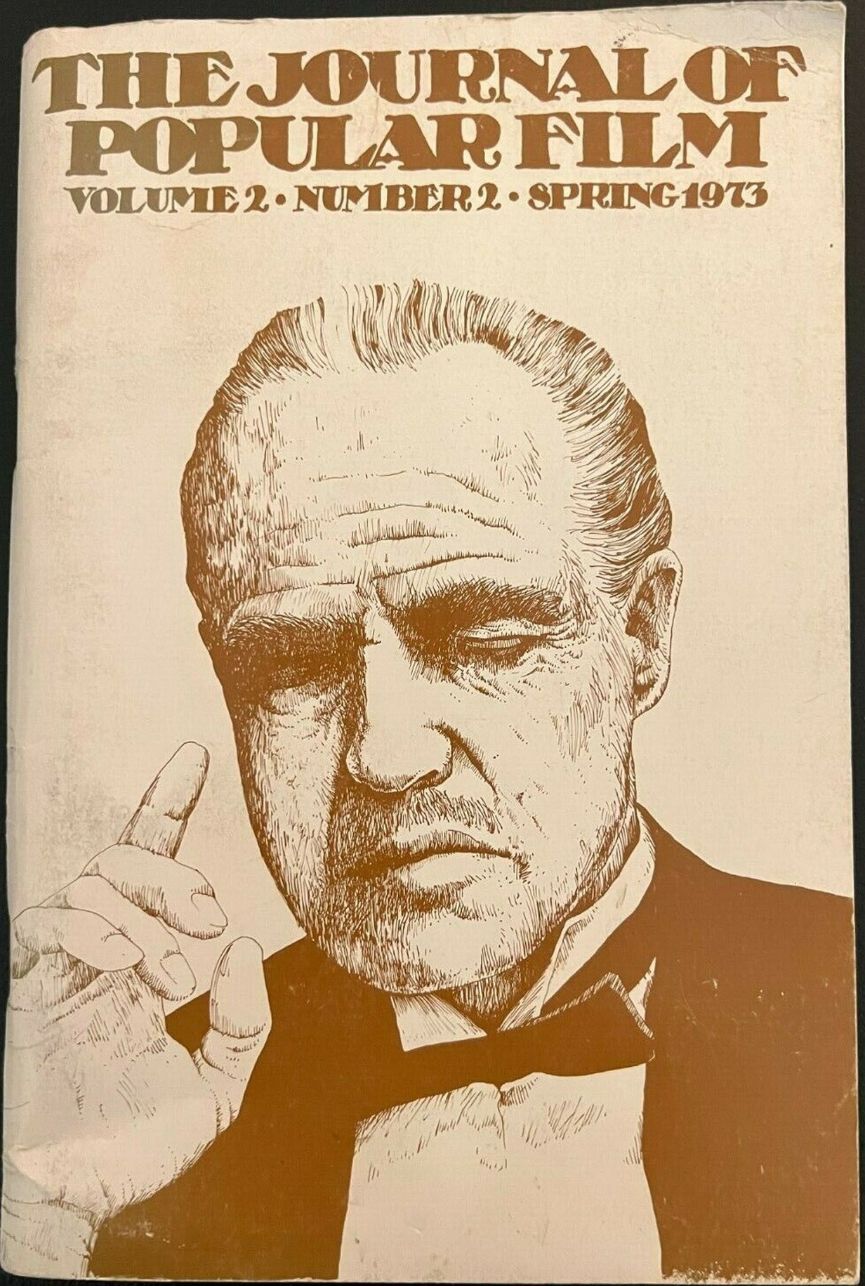 JOURNAL OF POPULAR FILM AND TELEVISION magazine side cover Issue 6  Vol 2 No  2  March 1973