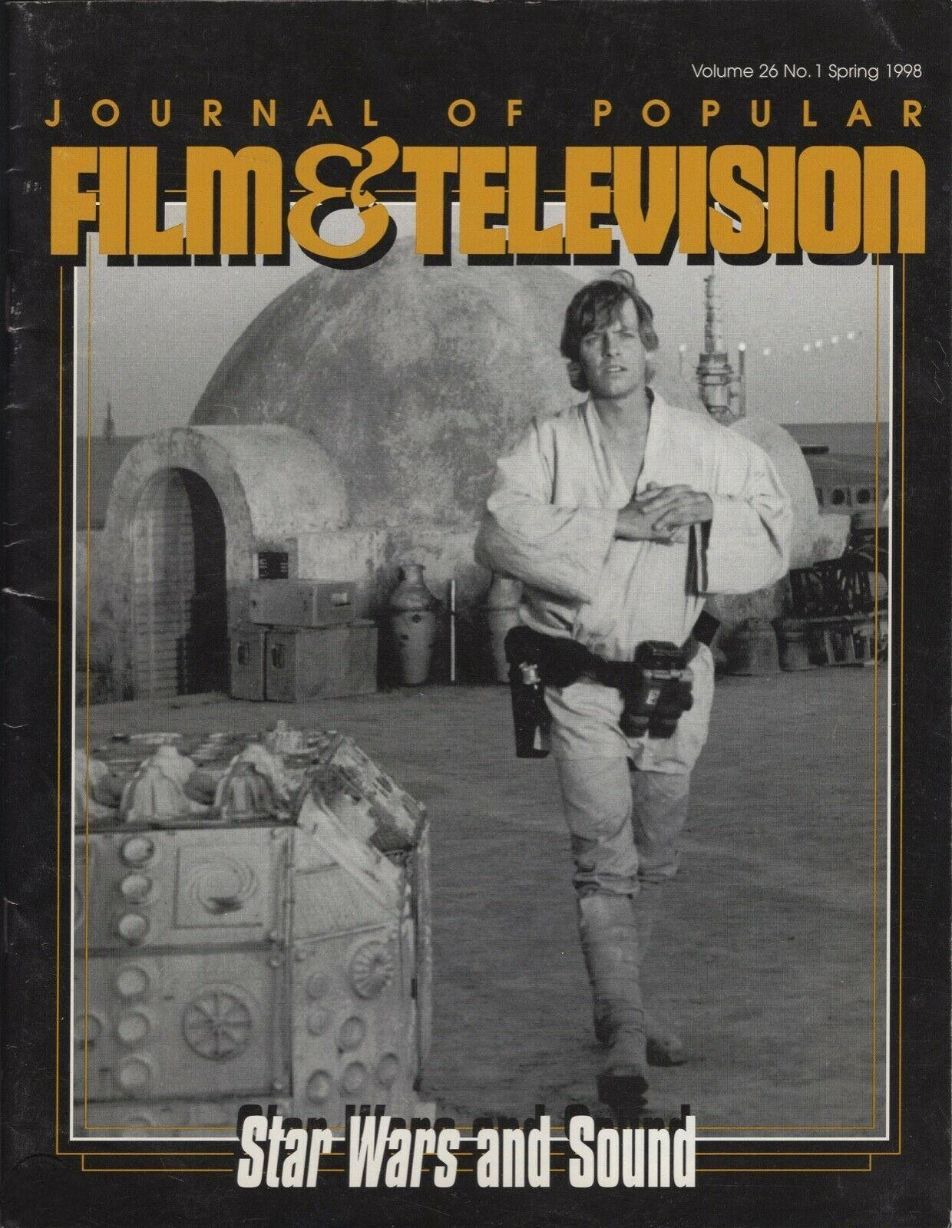 JOURNAL OF POPULAR FILM AND TELEVISION magazine side cover Issue 100  Vol 26 No  1 Spring 1998
