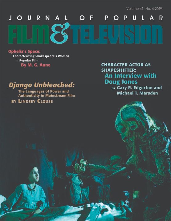 JOURNAL OF POPULAR FILM AND TELEVISION magazine side cover  Vol 47 No  4   2019