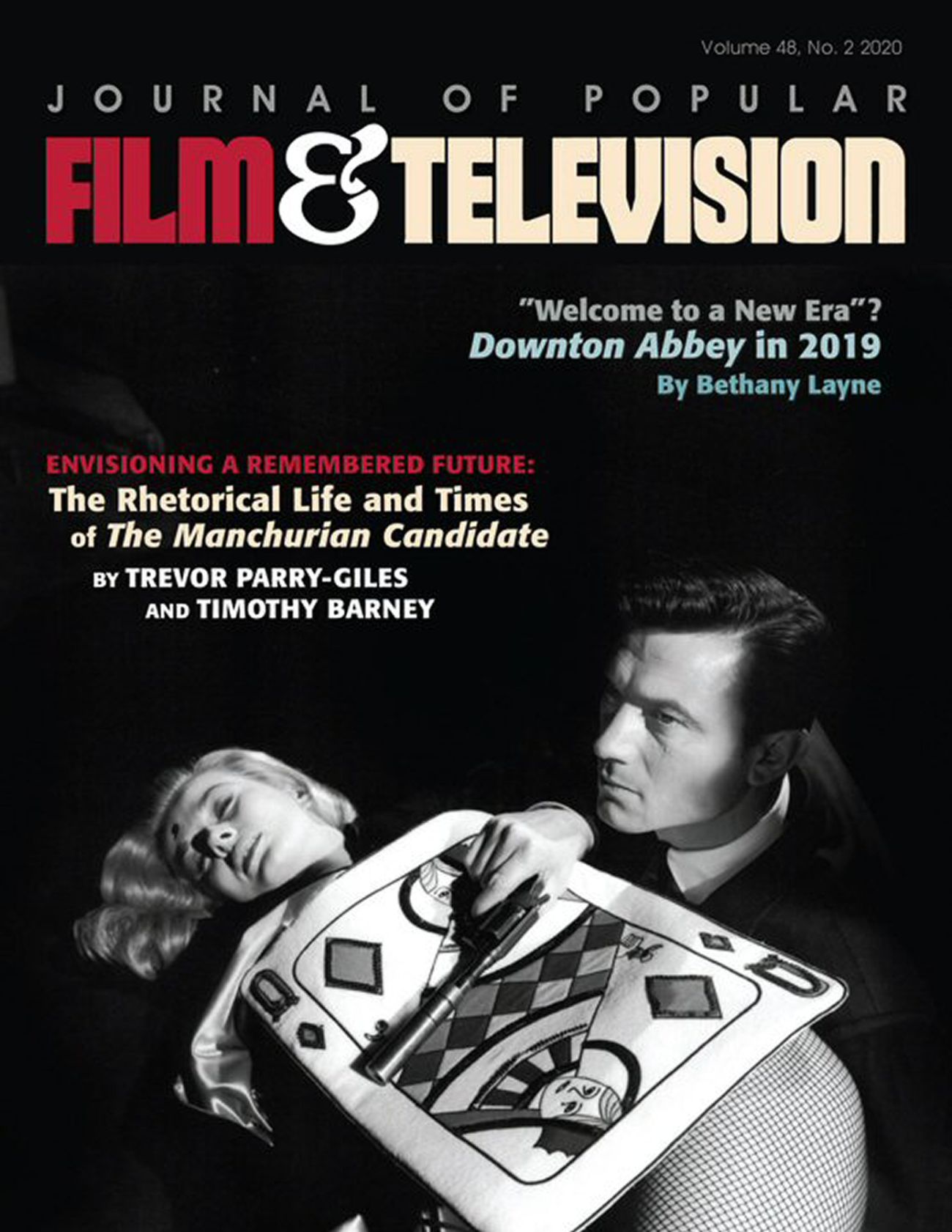JOURNAL OF POPULAR FILM AND TELEVISION magazine side cover  Vol 48 No  2   2020