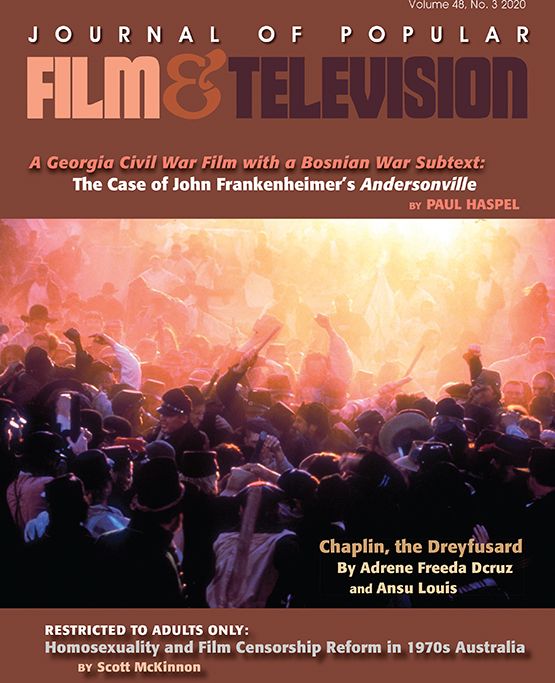 JOURNAL OF POPULAR FILM AND TELEVISION magazine side cover  Vol 48 No  3   2020