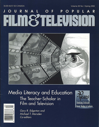 JOURNAL OF POPULAR FILM AND TELEVISION magazine side cover Issue 116  Vol 30 # 1  2002