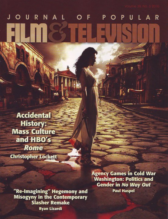 JOURNAL OF POPULAR FILM AND TELEVISION magazine side cover Issue 150  Vol 38 # 3  2010