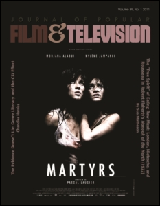 JOURNAL OF POPULAR FILM AND TELEVISION magazine side cover Issue 151  Vol 38 # 4 Winter/December 2010