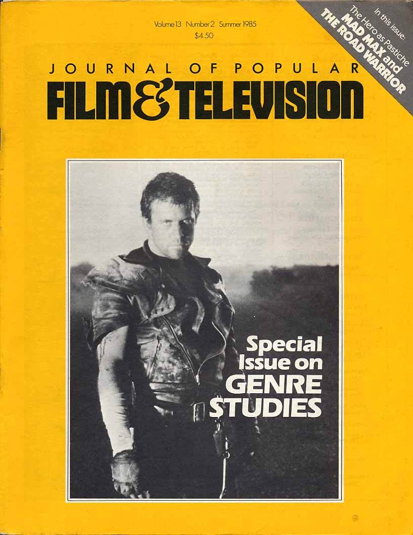 JOURNAL OF POPULAR FILM AND TELEVISION magazine side cover Issue 49  Vol 13 # 2 Summer 1985