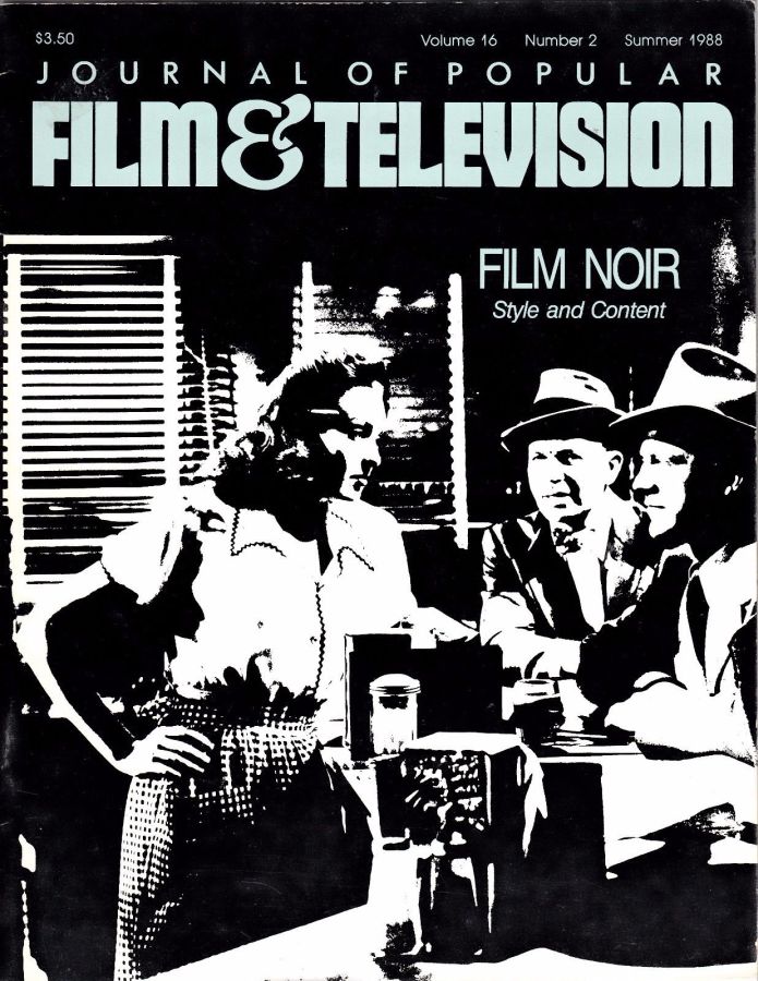 JOURNAL OF POPULAR FILM AND TELEVISION magazine side cover Issue 61  Vol 16 # 2 Summer 1988