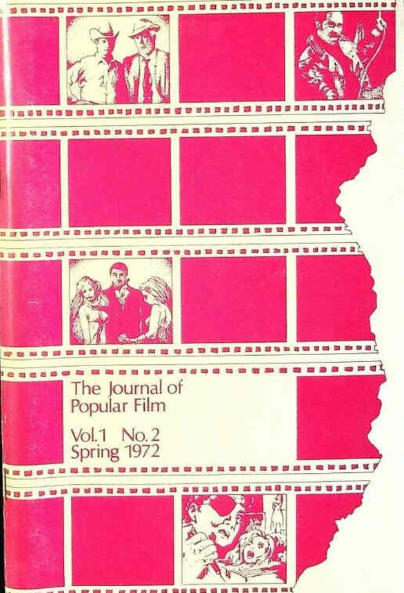 JOURNAL OF POPULAR FILM AND TELEVISION magazine side cover Issue 2  Vol 1 # 2 March 1972