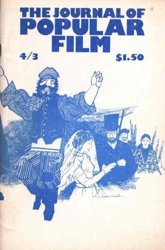JOURNAL OF POPULAR FILM AND TELEVISION magazine side cover Issue 15  Vol 4 # 3 June 1975