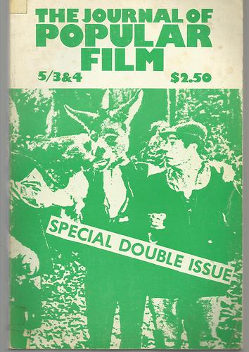 JOURNAL OF POPULAR FILM AND TELEVISION magazine side cover Issue 19  Vol 5 # 3/4 June 1976
