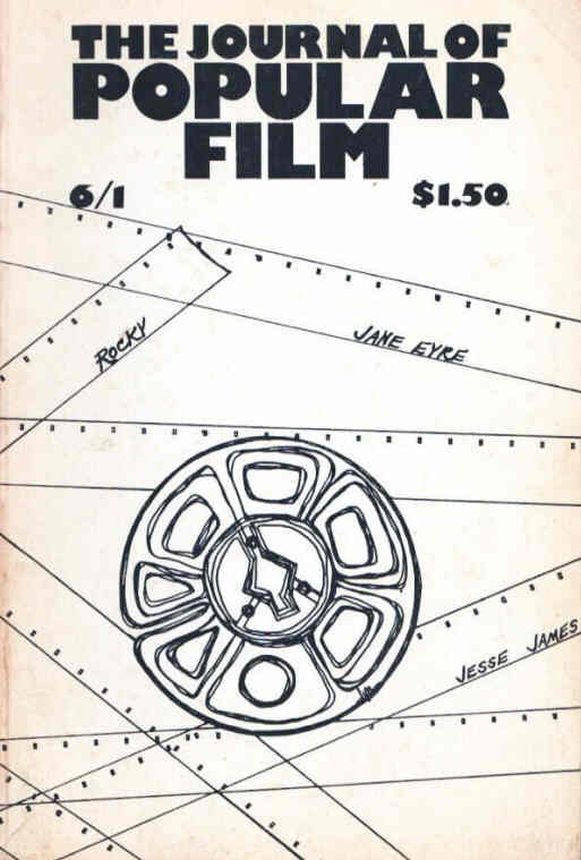JOURNAL OF POPULAR FILM AND TELEVISION magazine side cover Issue 20  Vol 6 # 1 January 1977