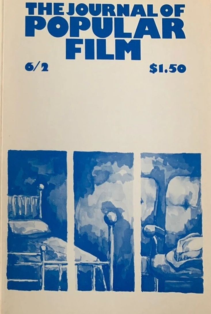 JOURNAL OF POPULAR FILM AND TELEVISION magazine side cover Issue 21  Vol 6 # 2 March 1977