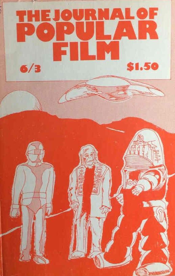 JOURNAL OF POPULAR FILM AND TELEVISION magazine side cover Issue 22  Vol 6 # 3 January 1978