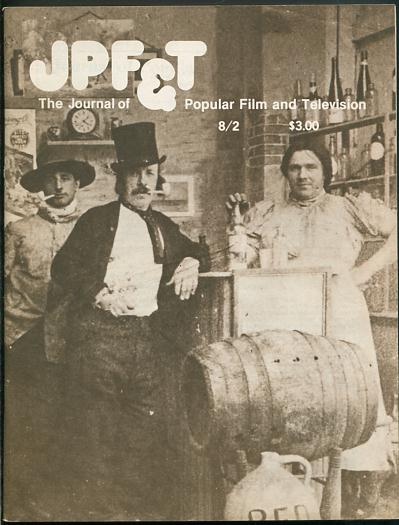 JOURNAL OF POPULAR FILM AND TELEVISION magazine side cover Issue 29  Vol 8 # 2 June 1980