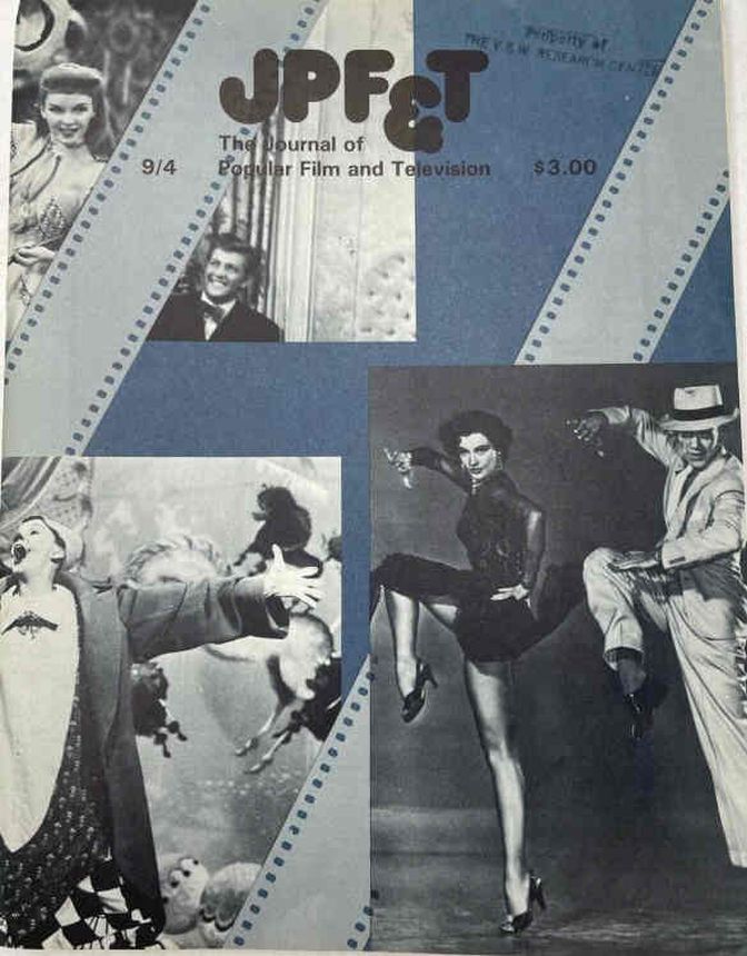 JOURNAL OF POPULAR FILM AND TELEVISION magazine side cover Issue 35  Vol 9 # 4 January 1982