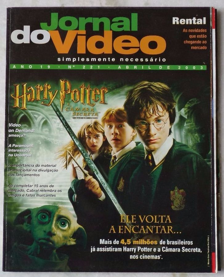 JORNAL DO VIDEO magazine side cover Issue 221 April 2003