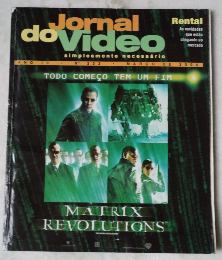 JORNAL DO VIDEO magazine side cover Issue 232 March 2004