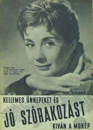 JO SZORAKOZAST magazine side cover  December 1958