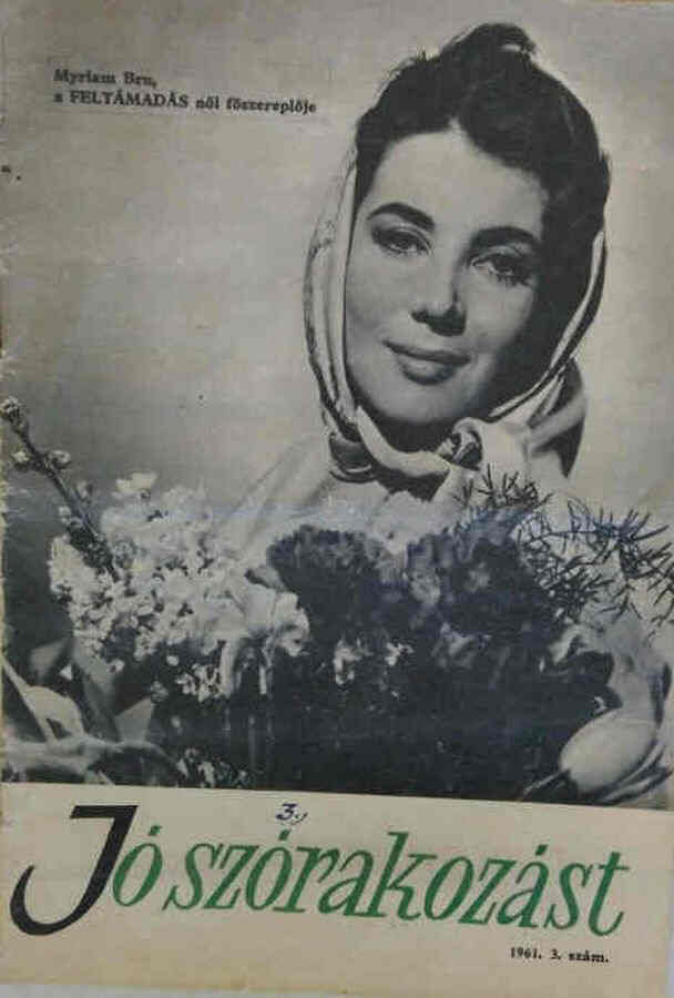 JO SZORAKOZAST magazine side cover  March 1961