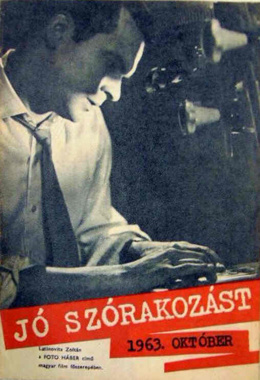 JO SZORAKOZAST magazine side cover  October 1963