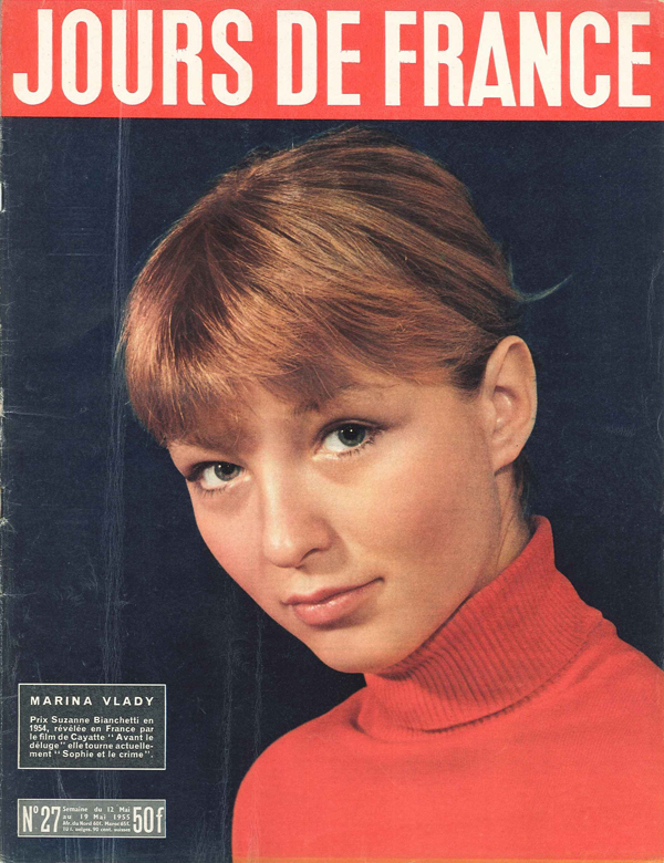 JOURS DE FRANCE magazine side cover Issue 27 12 May 1955