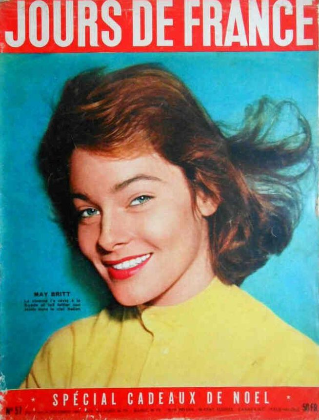 JOURS DE FRANCE magazine side cover Issue 57 17 December 1955