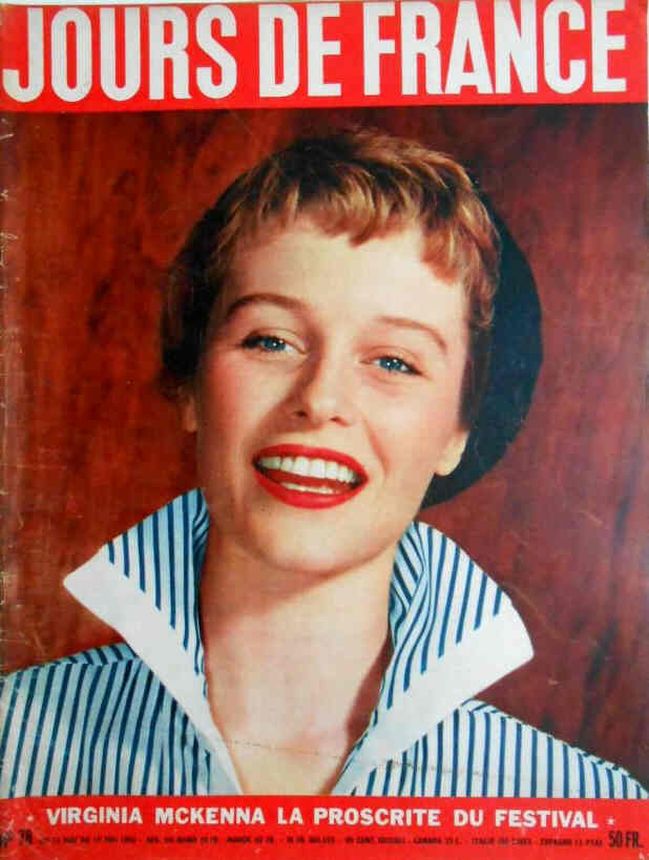 JOURS DE FRANCE magazine side cover Issue 78 12 May 1956
