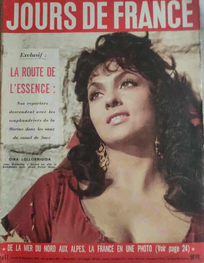 JOURS DE FRANCE magazine side cover Issue 111 29 December 1956