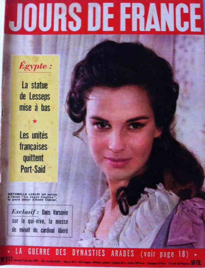 JOURS DE FRANCE magazine side cover Issue 112 5 January 1957