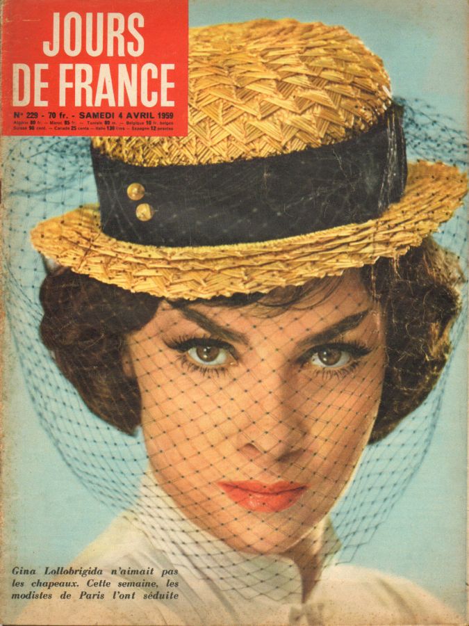 JOURS DE FRANCE magazine side cover Issue 229 4 April 1959